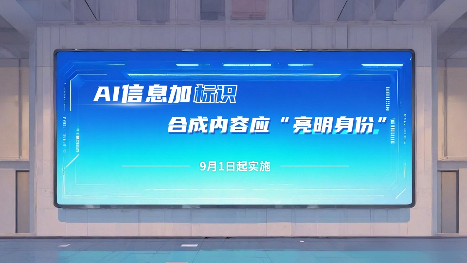 AI信息加標(biāo)識，合成內(nèi)容應(yīng)“亮明身份”！